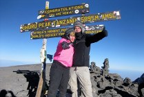 Beklimming Kilimanjaro, 2009 Machame route Carmen en David